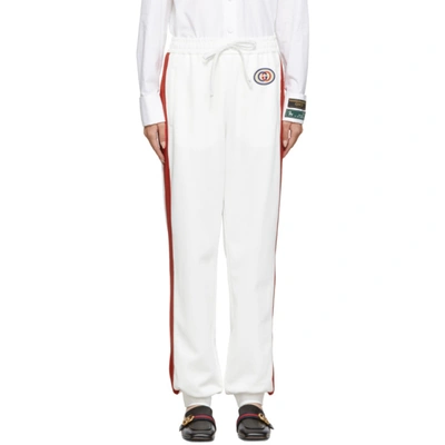 Gucci Striped Track Pants In 9280 White