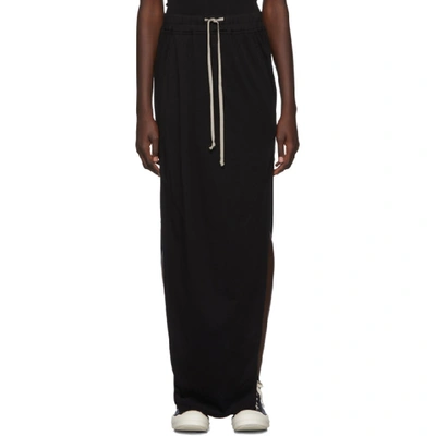 Rick Owens Drkshdw Black Dirt Skirt In 09 Black