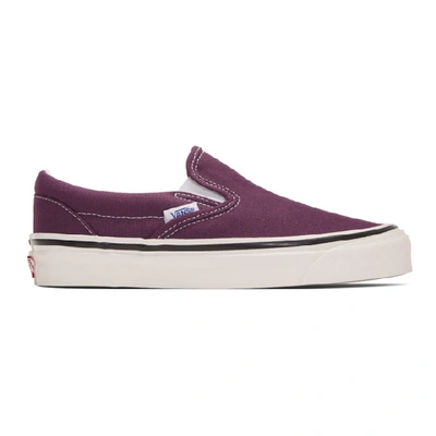 Vans Purple Anaheim Factory Classic Slip-on 98 Dx Sneakers In Og Grape