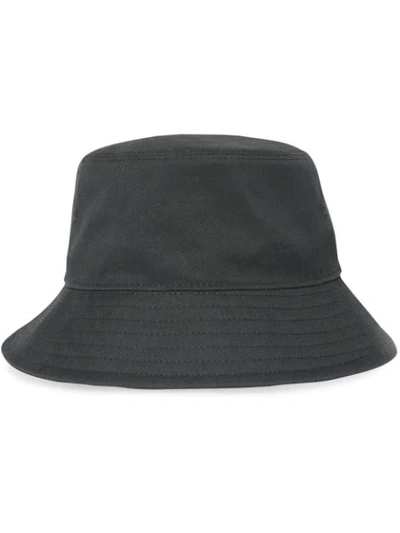 Burberry Cotton Twill Bucket Hat In Black