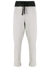 Ann Demeulemeester Drawstring Track Trousers In 080 Greyblack