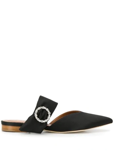Malone Souliers Crystal Embellished Mules In Black