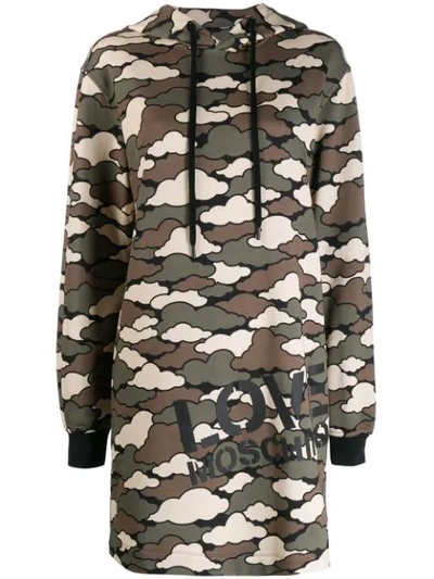 Moschino camo hoodie hotsell