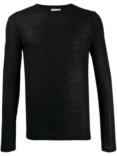 Dondup Slim-fit Knit Sweatshirt In Black