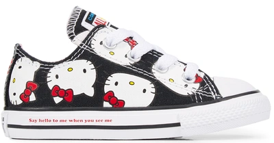 Pre-owned Converse  Chuck Taylor All-star Ox Hello Kitty Black (td) In Black/prism Pink-white