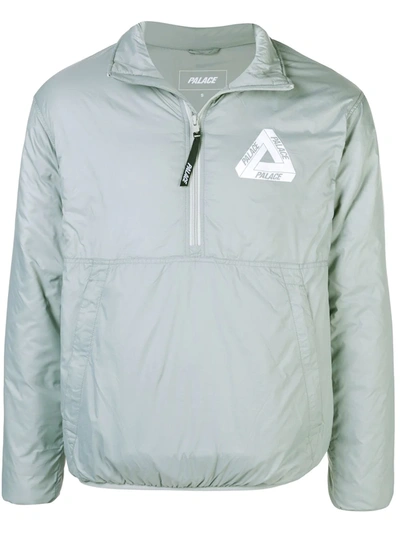 Palace Packable 1/2 Zip Thinsulate Jacket In Grey
