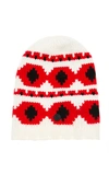 Bogner Tjana Intarsia Cashmere Beanie In Red