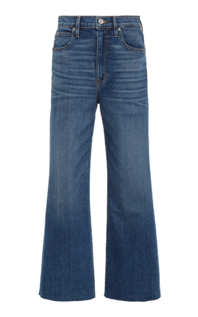 Slvrlake Denim Grace Cropped Stretch Wide-leg Jeans In Light Wash