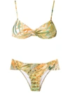Lygia & Nanny Vitoria Printed Bikini Set In Yellow