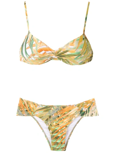 Lygia & Nanny Vitoria Printed Bikini Set In Yellow