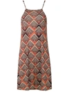 Lygia & Nanny Iris Printed Dress In Orange