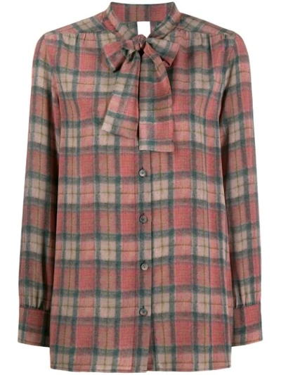 Ultràchic Tartan Print Shirt In Red