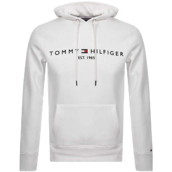 tommy hilfiger hoodie white mens