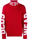 Gcds Contrast Logo Jumper In Red