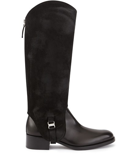 Sartore Ankle Boots With Removable Spats In Parma Nero / Storm Nero ...