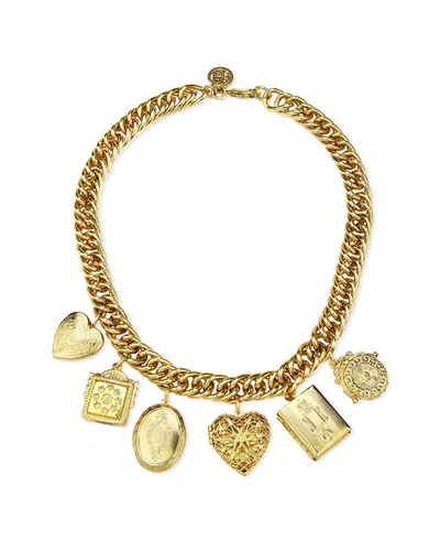 Ben-amun Multi-locket Necklace In Gold