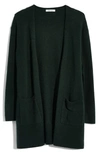 Madewell Kent Cardigan Sweater In Heather Crimson