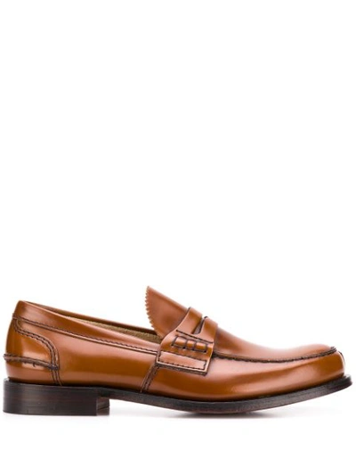 Church's Pembrey Leather Penny Loafers In Brown