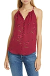 Joie Galletha B Floral Silk Top In Muse