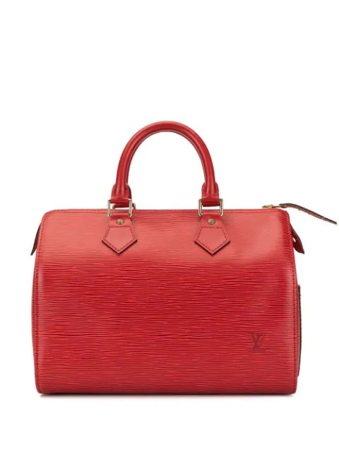 Pre-Owned Louis Vuitton 1995 Pre-owned Speedy 25 Tote In Red | ModeSens