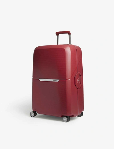 Samsonite Magnum Four-wheel Suitcase 75cm In Rust Red