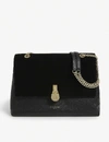 Ted Baker Hermiaa Suede And Leather Shoulder Bag In Xjet