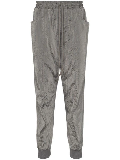 Song For The Mute Tonal Stripe Track Pants In Grey