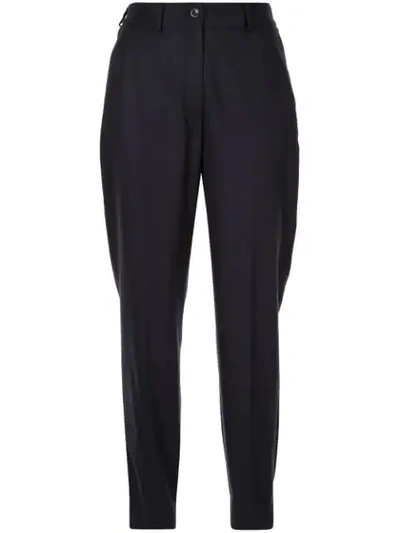 Agnona Long Formal Trousers In Blue