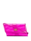Balenciaga Shift Monogram Shoulder Bag In Pink