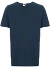 Bassike Round Neck T-shirt In Blue