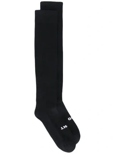 Rick Owens Knee Length Socks - Black