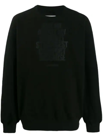 Doublet Disguise Sweatshirt In Black