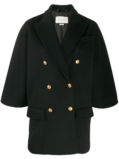 Gucci Boxy-fit Blazer Jacket In Black