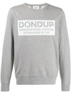 Dondup Logo Print Sweater In Grey