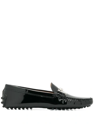 Tod's Gommino Loafers In Black