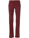 Jacob Cohen J613 Straight-leg Trousers In Red