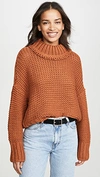 Free People My Only Sunshine Sweater In Tuscan Earth