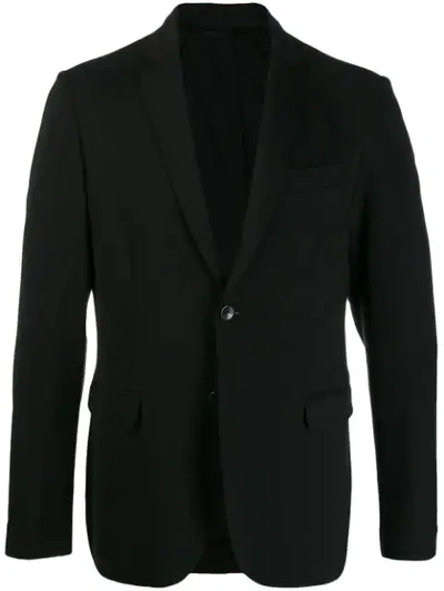 Dondup Single Breasted Blazer In Black