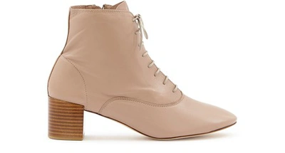 Repetto Marvin Laced Ankle Boots In Beige