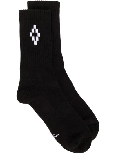 Marcelo Burlon County Of Milan Logo Socks In Black