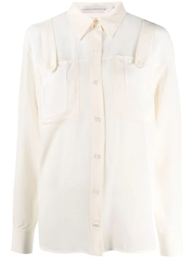 Victoria Beckham Contrast Patch Pocket In White
