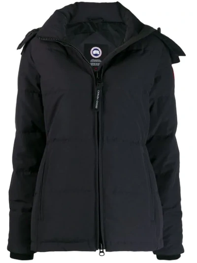 Canada Goose Hooded Puffer Jacket In Blue