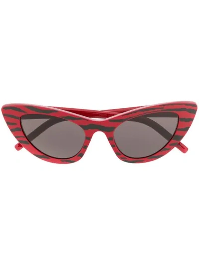 Saint Laurent 588019y9945 Cat-eye Frame Sunglasses In Red