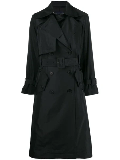 Eudon Choi Ray Blend Wool Trench In Black