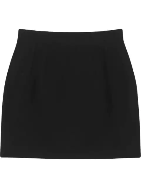 Gucci High-waisted Mini Skirt In 1000 Black | ModeSens