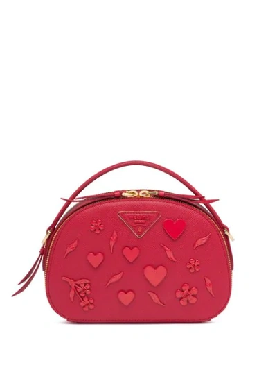 Prada Odette Shoulder Bag In F068z Fiery Red