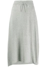 Fabiana Filippi Knitted A-line Skirt In 8139 Grey