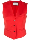 Alexis Gilet-style Vest In Red