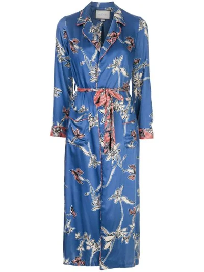 Alexis Barbosa Dressing Gown In Blue
