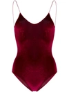 Oseree Low Back One-piece Swimsuit In Red